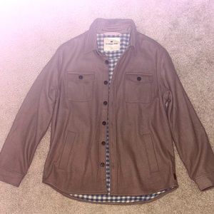 NEVER WORN; The Normal Brand; Large Tan/Khaki Short Pea Coat with pockets